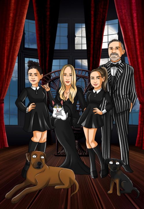 Addams Family - Poster Personalisiert, Individuell Bild