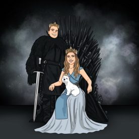 Spiel der Throne (Game of Thrones) - Poster Personalisiert, Individuell Bild