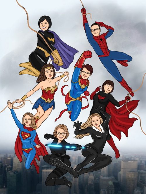 Marvel-Superhelden - Poster Personalisiert, Individuell Bild
