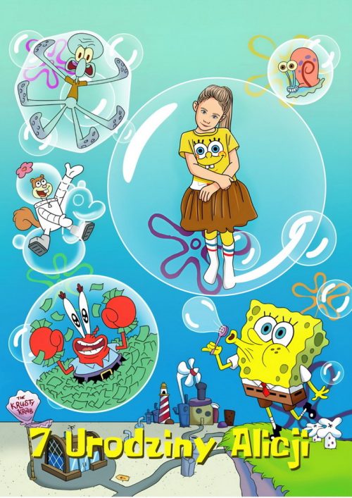 SpongeBob Schwammkopf - Poster Personalisiert, Individuell Bild
