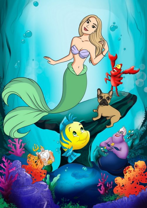 Arielle, die Meerjungfrau (The Little Mermaid) - Poster Personalisiert, Individuell Bild